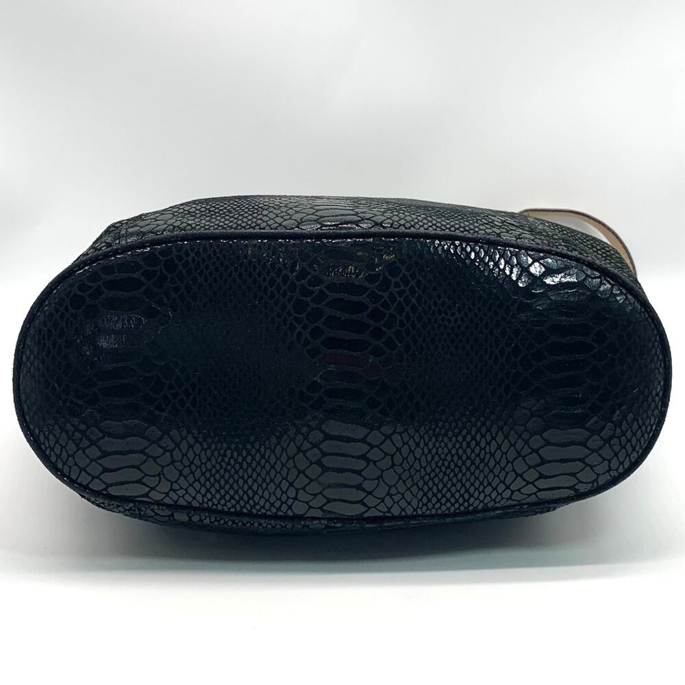 Michael Kors Jet Set Black Embossed Python Tote - image 5